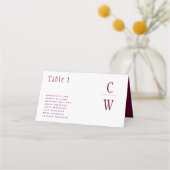 Bessenvlekker Gouden Huwelijks Tafel Nummer Namen Plaatskaartje (Voorkant)