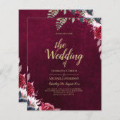 Bessenvlier bloemige bruiloft (Voorkant / Achterkant)