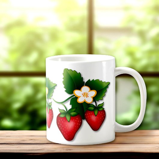 Bessenvreugde Ik hou van aardbeien Koffiemok