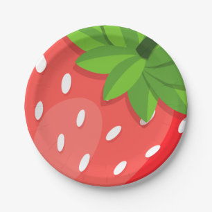 Bessenvriendelijke verjaardag papieren bordje