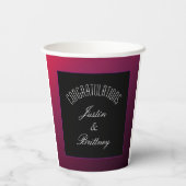 Bessenvrij minimalistische papieren bekertje bekers (Achterkant)