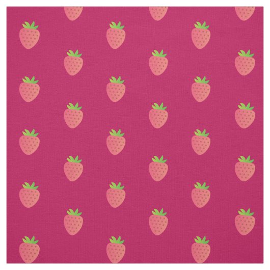 Bessenvroegrode Aardbeien Katoenen Stof Per Yard (Swatch)