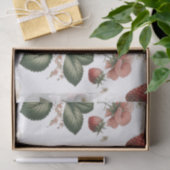Bessenvrolijk Overal Aardbei en Bloemmotief Tissuepapier (Geschenk)