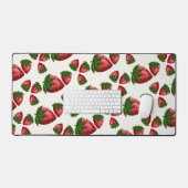 Bessenvrolijke Aardbeipatroon Bureaumat (Keyboard & Muis)