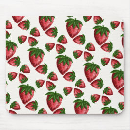 Bessenvrolijke Aardbeipatroon Muismat