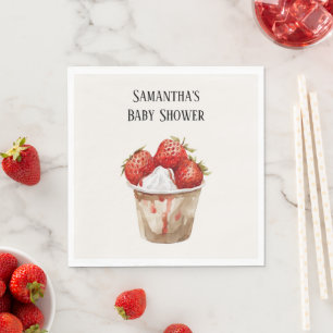 Bessenvruchten Baby Shower Servet
