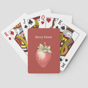 Bessenvruchten Zoete Aardbei Pokerkaarten