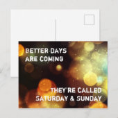 Bessere Tage werden kommen Briefkaart (Voorkant / Achterkant)