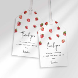 Bessie 1e verjaardag cadeautag cadeaulabel