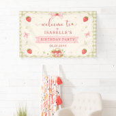 Bessie Aardbei Verjaardag Spandoek (Insitu)