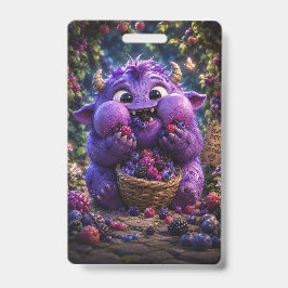 Bessie Bandiet Cute Monster Fantasy Bos Kunst Badge