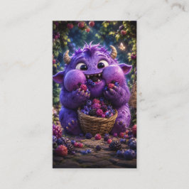 Bessie Bandiet Cute Monster Fantasy Bos Kunst Visitekaartje