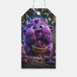 Bessie Bandiet Cute Monster Fantasy Bosland Kunst Cadeaulabel