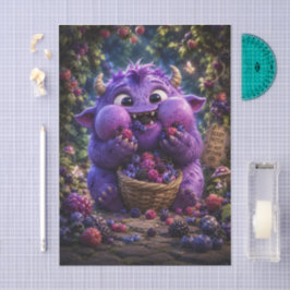 Bessie Bandiet Cute Monster Fantasy Bosland Kunst Tissuepapier