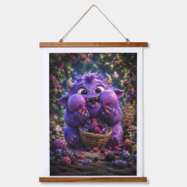 Bessie Boef Cute Monster Fantasy Bos Kunst Hangend Wandkleed
