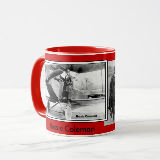 Bessie Coleman afbeeldingen Mok (Voorkant links)