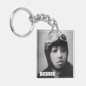 Bessie Coleman - Aviation Pioneer Sleutelhanger (Voorkant Links)
