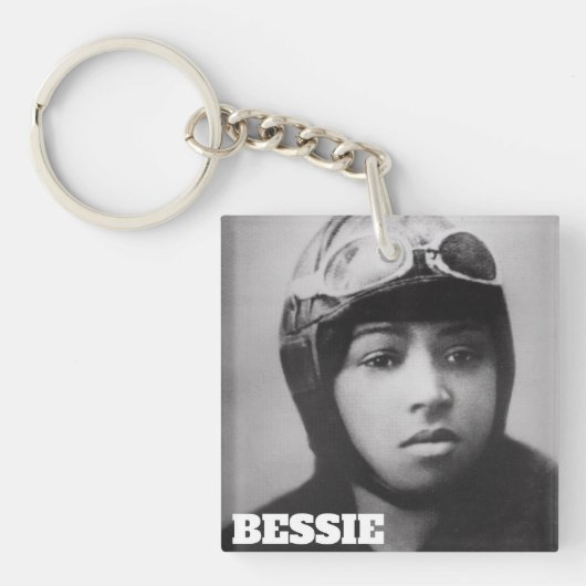 Bessie Coleman - Aviation Pioneer Sleutelhanger (Voorkant)