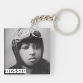 Bessie Coleman - Aviation Pioneer Sleutelhanger (Achterkant)