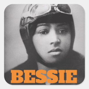 Bessie Coleman - Aviation Pioneer Vierkante Sticker