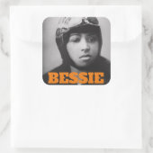 Bessie Coleman - Aviation Pioneer Vierkante Sticker (Tas)