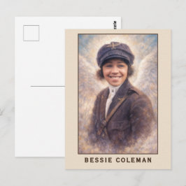 Bessie Coleman Aviatrix Engel Briefkaart