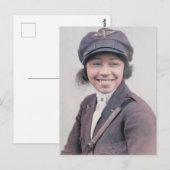 Bessie Coleman kleurenfoto Briefkaart (Voorkant / Achterkant)