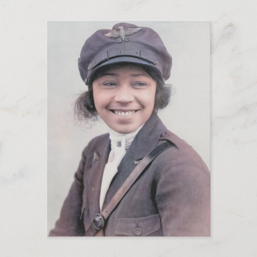 Bessie Coleman kleurenfoto Briefkaart (Voorkant)