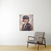 Bessie Coleman Met Vleugels Schilderij Wandkleed (In situ)