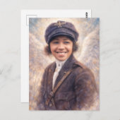 Bessie Coleman Portrait Painting - Angelcore Style Briefkaart (Voorkant / Achterkant)