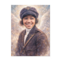 Bessie Coleman Portretschilderij - Angelcore Stijl