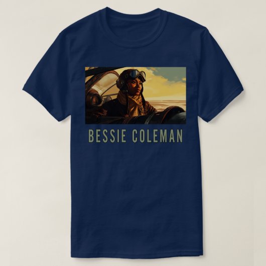 Bessie Coleman T-shirt (Design voorkant)