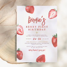 Bessie Eerst | Schattig Aardbeimeisje 1e Verjaarda