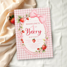 Bessie Eerste Verjaardag Gingham Roze Strik Eerste