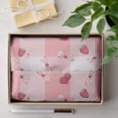 Bessie Eerste Verjaardag Rode Gingham Strikjes Tissuepapier (Geschenk)
