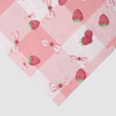 Bessie Eerste Verjaardag Rode Gingham Strikjes Tissuepapier (Detail)