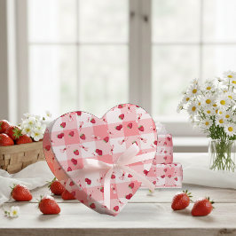 Bessie Eerste Verjaardag Rode Gingham Strikken Cadeaupapier