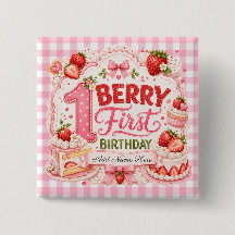 Bessie eerste verjaardag Strawberry Shortcake