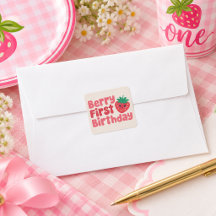 Bessie Eerste Verjaardag voor Meisjes Sticker