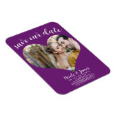 Bessie Hart Foto Bruiloft Save the Date Magneet (Rechterzijde)