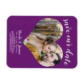 Bessie Hart Foto Bruiloft Save the Date Magneet (Horizontaal)