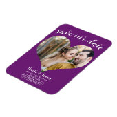 Bessie Hart Foto Bruiloft Save the Date Magneet (Linkerzijde)