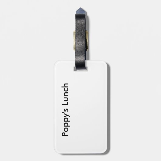 Bessie het label van de Koe Bagagelabel (Achterkant verticaal)