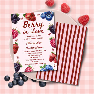 Bessie in Love Aardbei Bruiloft Feest Kaart