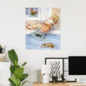 Bessie Pease Guttman Schattig Klein Peuter Meisje Poster (Thuiskantoor)