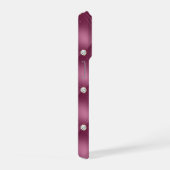 Bessie Roze Diamanten Pluimen Kerst   iPhone Hoesje (Rechterkant)
