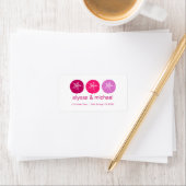 Bessie Roze Zanddollars Adreslabels Etiket (Insitu)