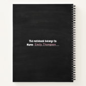 Bessie Snel Bessie Cool – Blauwe Bes Schoolbord Notitieboek (Achterkant)