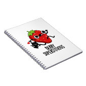 Bessie Superstitieus Grappige Fruitgrap Notitieboek (Rechterzijde)