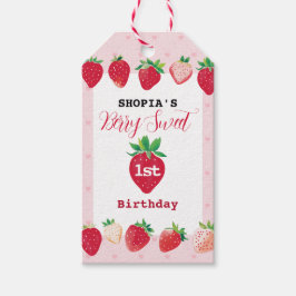 Bessie Sweet 1e verjaardag Cadeaulabel